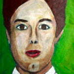 Painting of Rosemary LaBianca, Manson family victim.