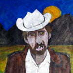 Painting of Donald Shea, Manson family victim.
