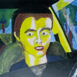 Portrait painting by Chris Dale of Elliot Rodger the responsible for 2014 Isla Vista killings.
