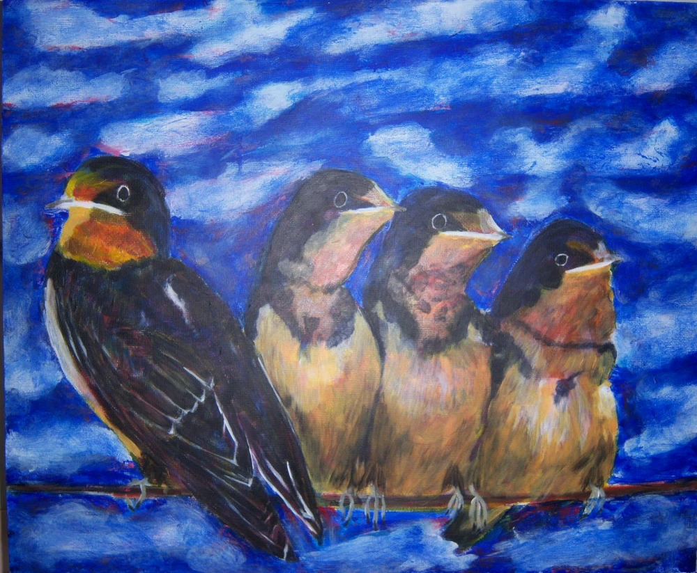 Birds, our morning trumpeters.
