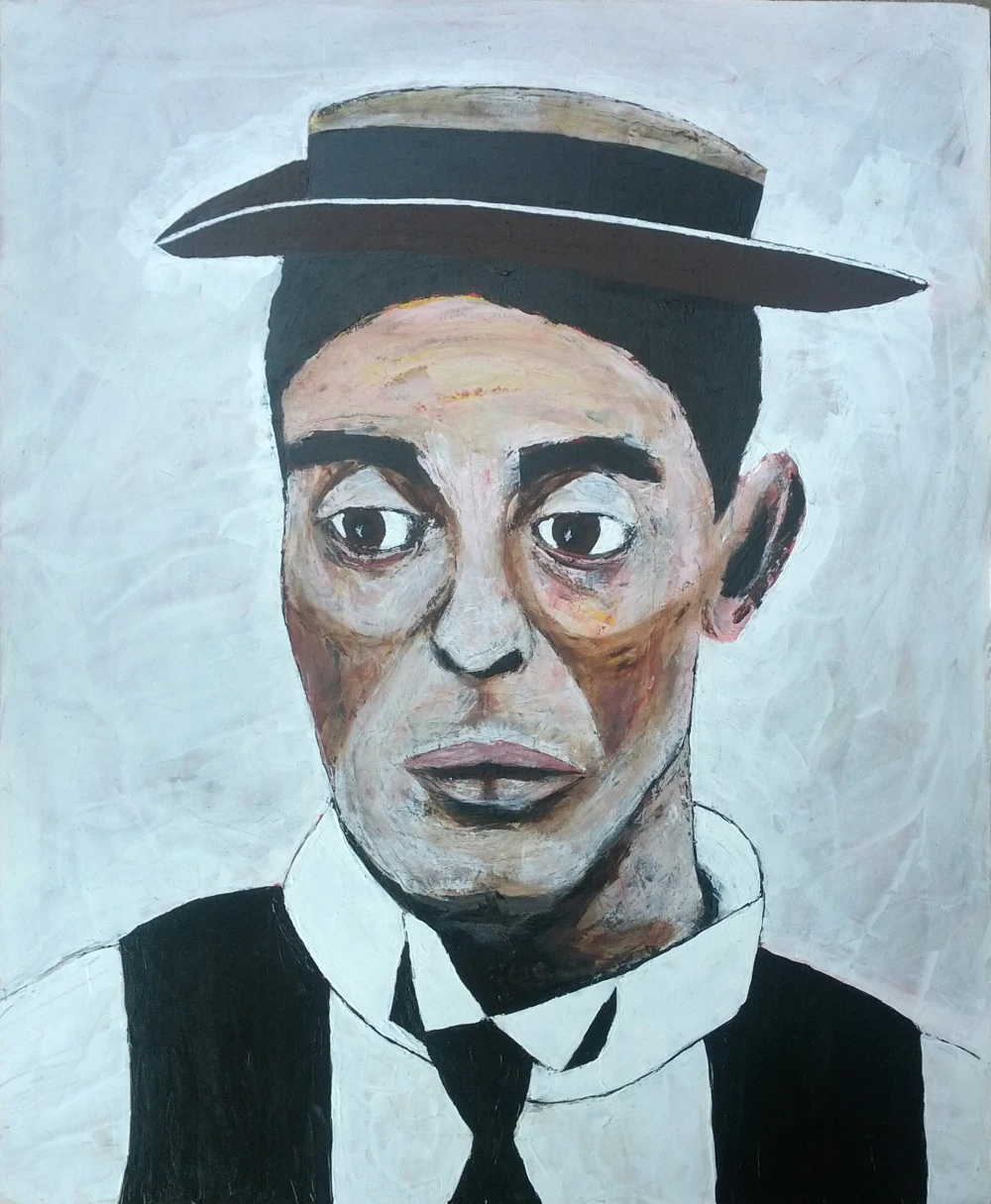 Buster Keaton, how will you get out of this.