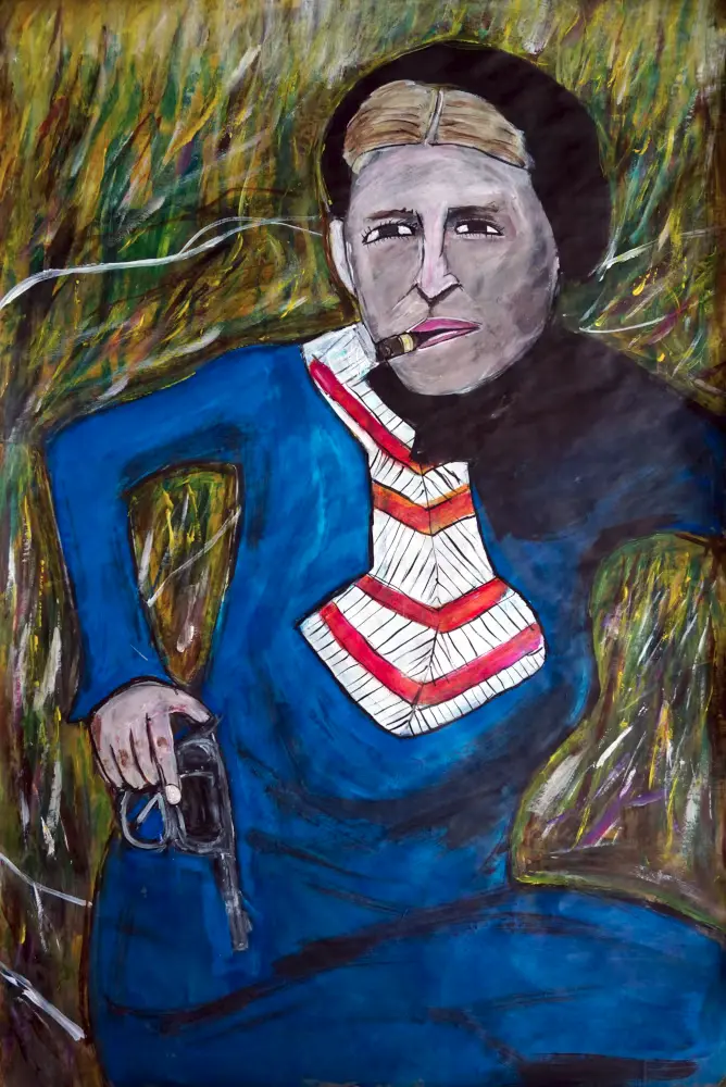 Cigar-Smoking Gun Moll