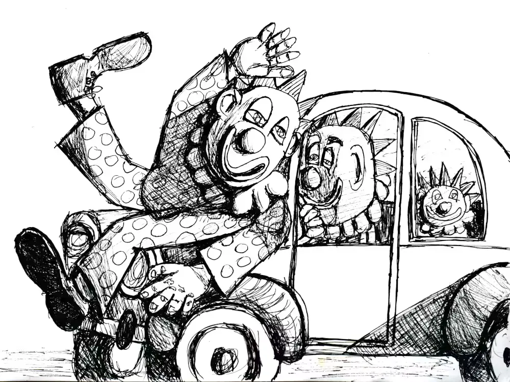 Are clowns in Clown Car just bad drivers?