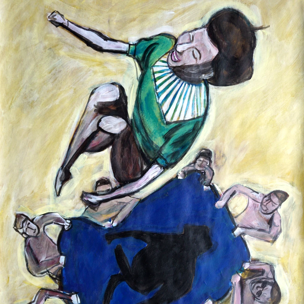 Abducted by cute boys and blanket.