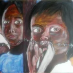 Fence protect us for such little foreigners.