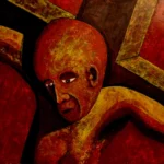 Bathed in red, highlighting fear to come.