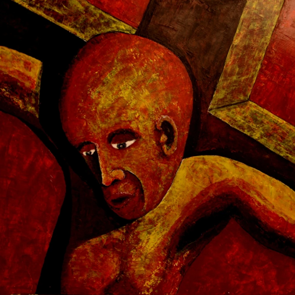 Bathed in red, highlighting fear to come.