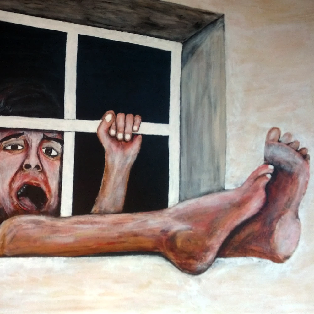 Feet first gets you in, but not always out.