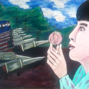 Bayonets put holes in people, not flower prick.