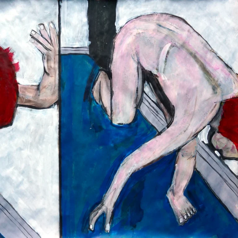 Red Hair Stumble, keeping blue carpet at bay.