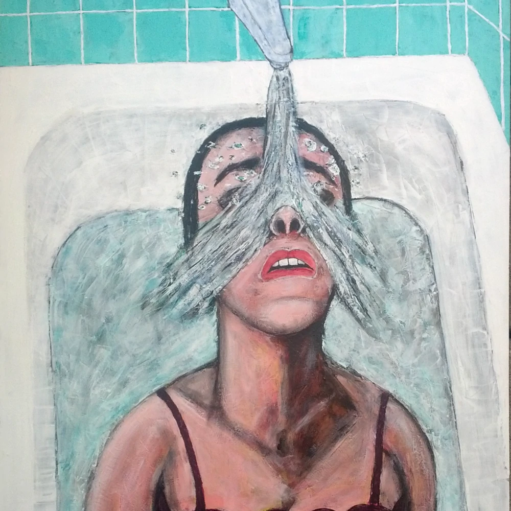 Waterfall of water cleans more than the flesh.