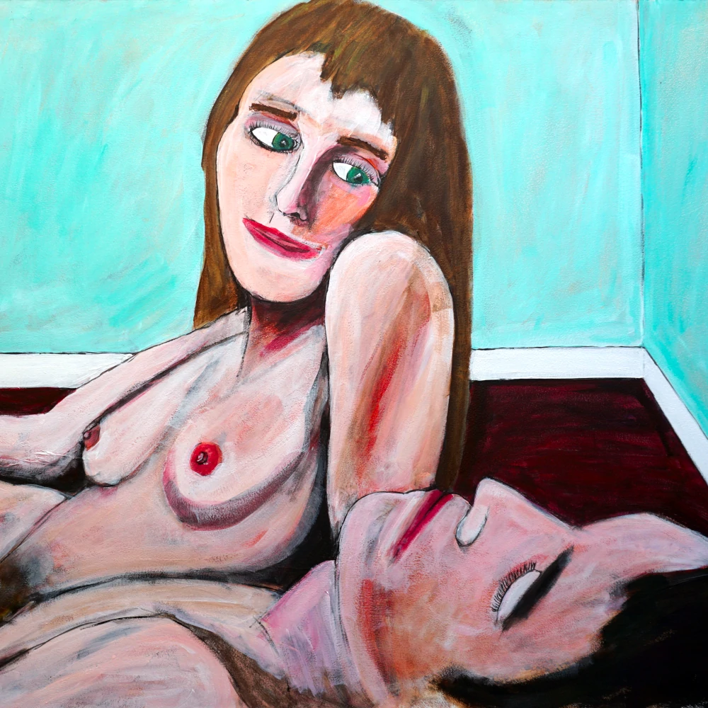 Summer Morning: Two Naked Bodies Reclined