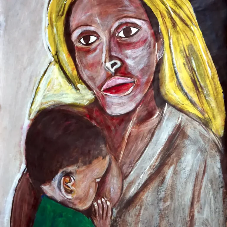 The child and the mother have moments together breastfeeding.