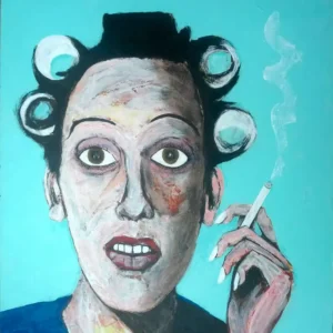 Getting ready for a night in your V-Neck Sweater.