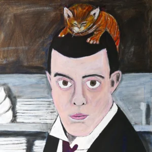 Cat should be in hat not on head.