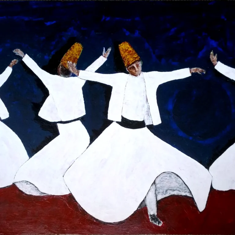 Whirling Dervishes spinning for salvation.