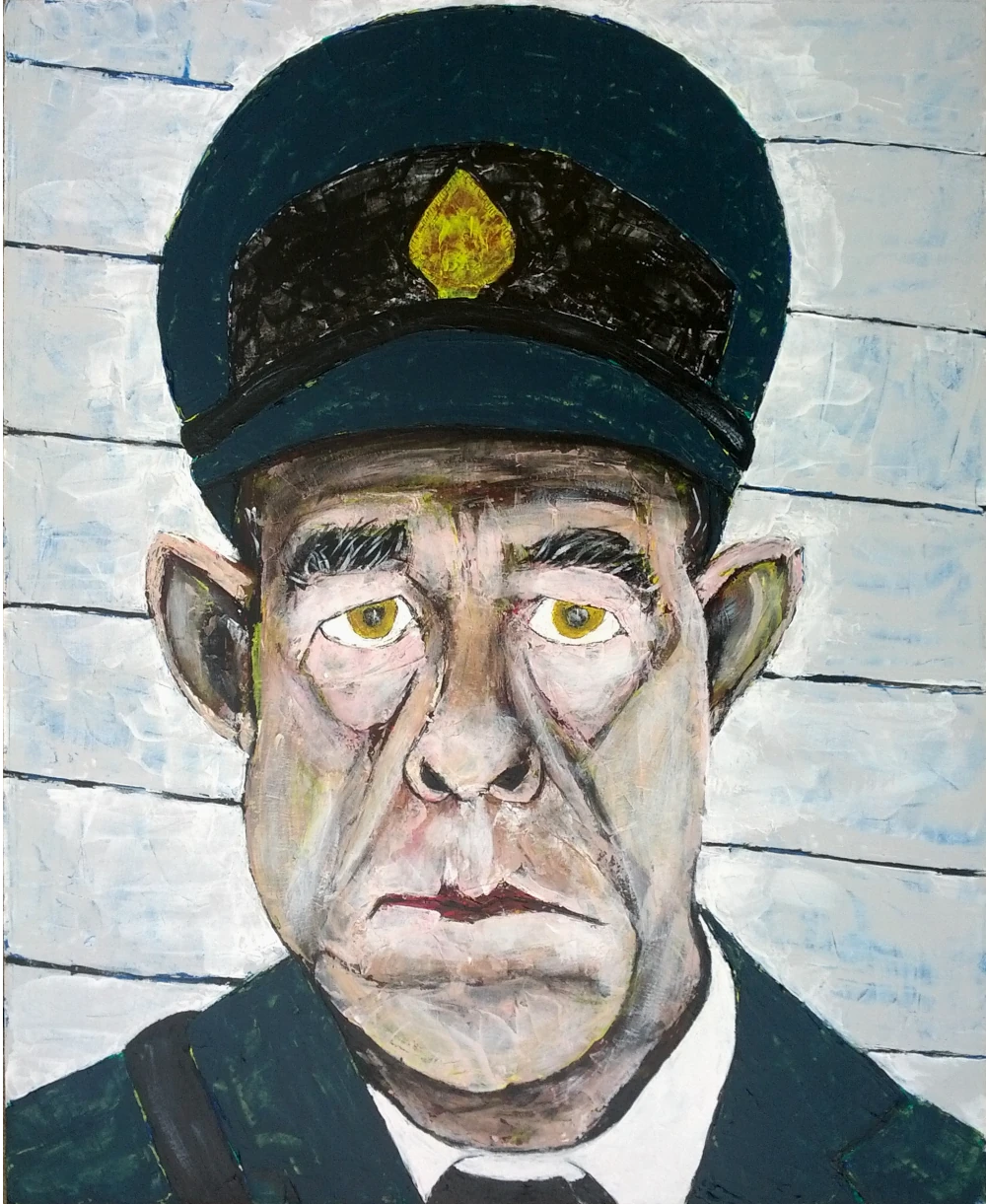 Local Officer, always dressed officially.