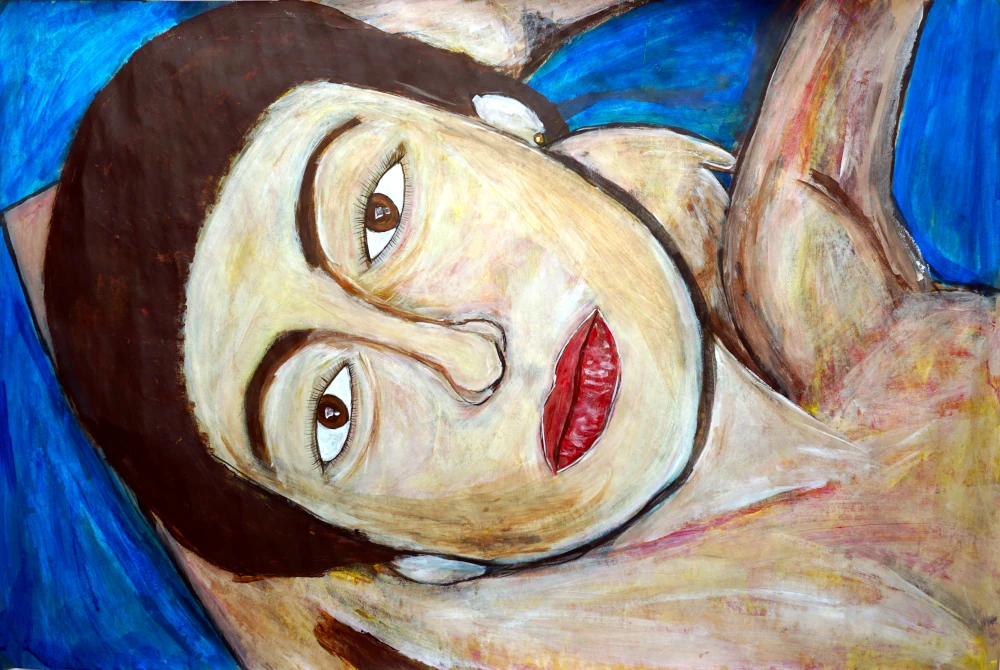 Dark brown eyes are indifferent to his gaze.