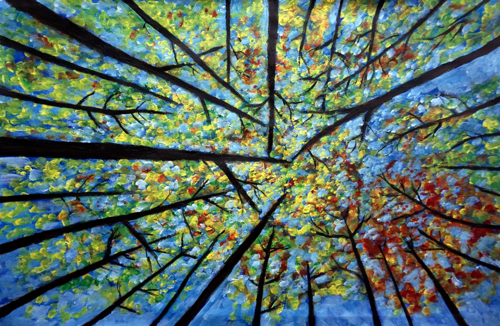 Gift of color Rise to sky.