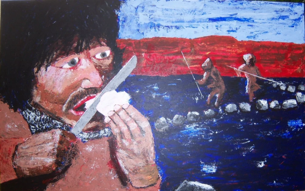 Raw Fish Netsilik fishing weir.