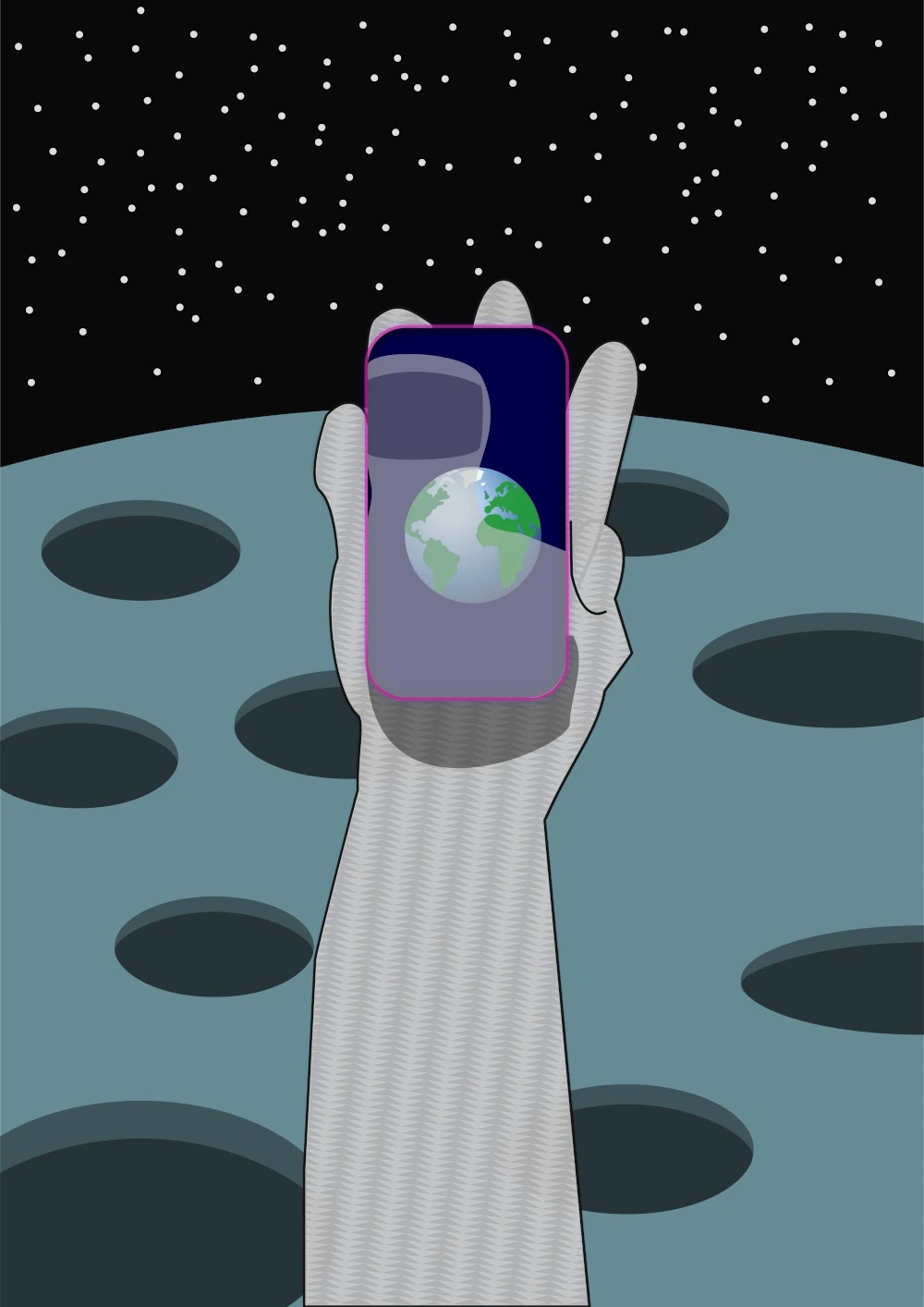 Spaceman with A Phone, all my reality comes through.