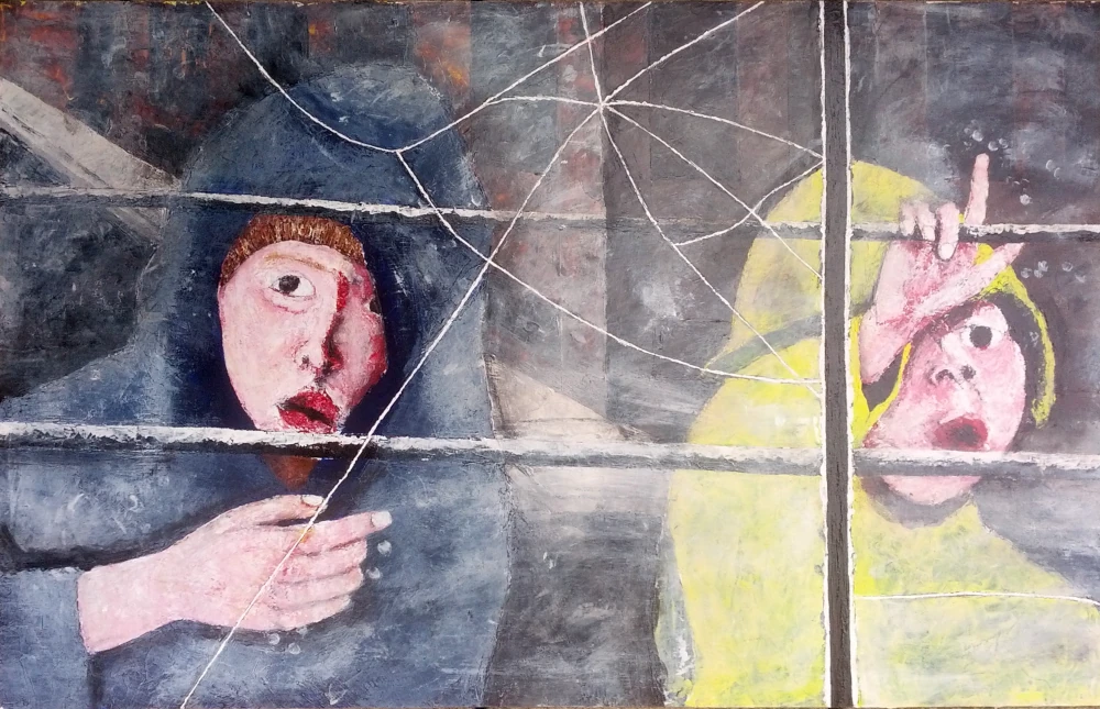 Through the cracked window, light still passes.