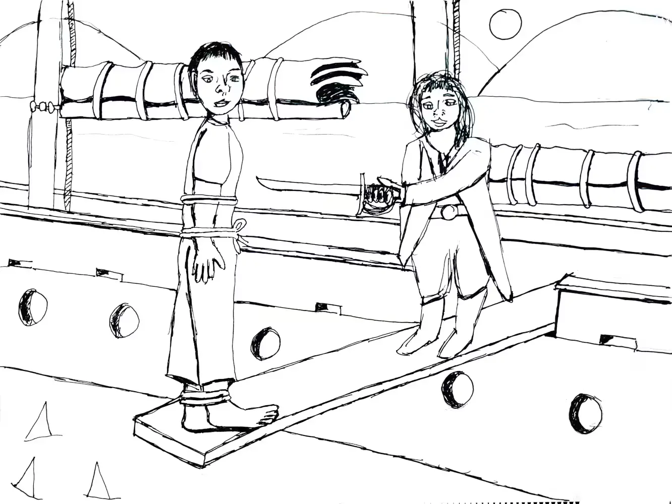 Walking the plank, how to solve their problems indefinitely.