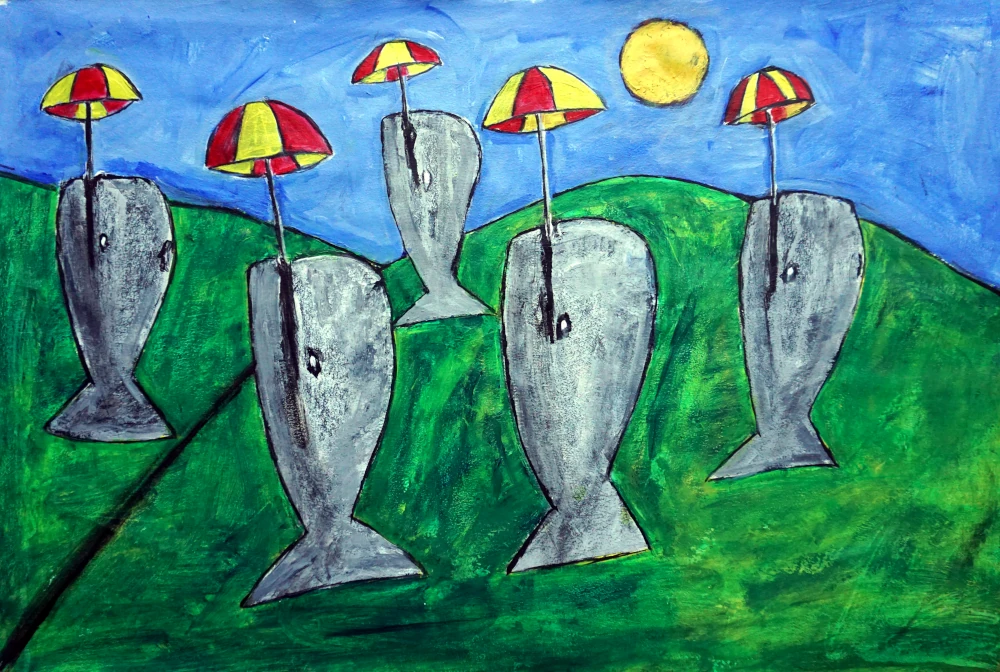 Painting shows you what's not there.